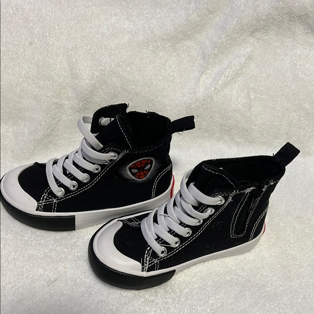 Kids Black High-Top Sneakers